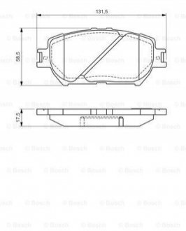 Гальмівні колодки дискові BOSCH 0986494363