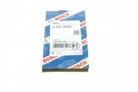 Ремень п-клиновой 4pk698 (пр-во Bosch) BOSCH 1 987 947 803