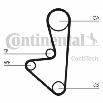 Комплект ремня грм CONTITECH CT 607 K1