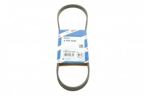 Ремень п-клиновой 4pk830 (пр-во Bosch) BOSCH 1 987 947 857