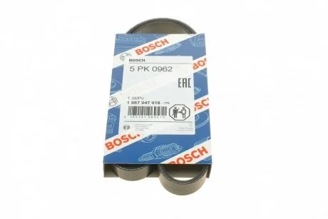 Ремень п-клиновой 5pk962 (пр-во Bosch) BOSCH 1 987 947 918