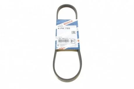Ремінь п-клиновий 4pk755 (Вир-во Bosch) BOSCH 1 987 946 017