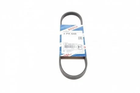 Ремень п-клиновой 4pk648 DAEWOO Matiz (M100) (пр-во Bosch) BOSCH 1 987 946 010