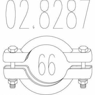 Хомут вихлопної системи MTS 02.8287