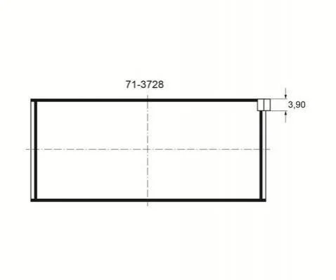 Пiдшипник шатуна (к-кт) GLYCO 713728/4 0.25MM (фото 1)