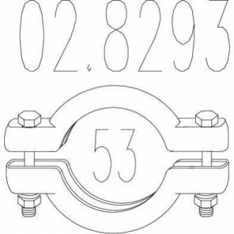 Хомут вихлопної системи MTS 02.8293