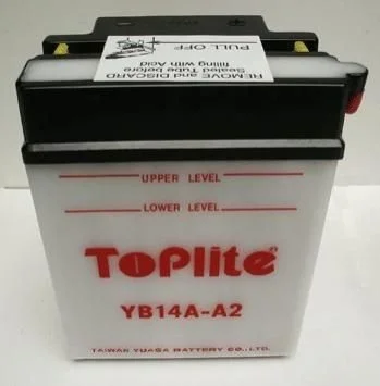 Мотоакумулятор TOPLITE YB14AA2 (фото 1)