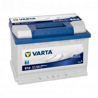 Акумулятор 74Ah-12v BD(E12) (278x175x190),L,EN680 VARTA 574013068