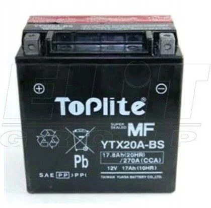 Мотоакумулятор TOPLITE YTX20ABS (фото 1)