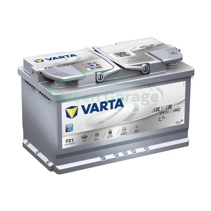 Акумулятор 80Ah-12v Start-Stop Plus AGM (315х175х190), R, EN 800 VARTA 580901080 (фото 1)