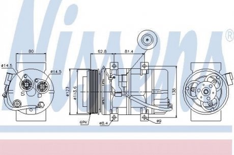 Компресор кондиціонера NISSENS 89069