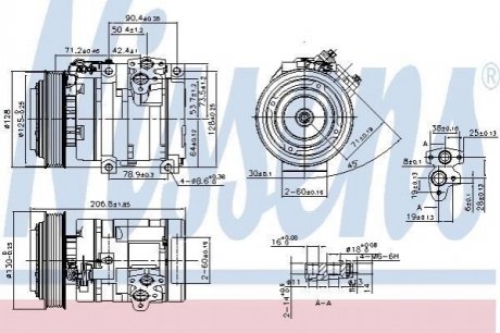 Компресор кондицiонера NISSENS 890371