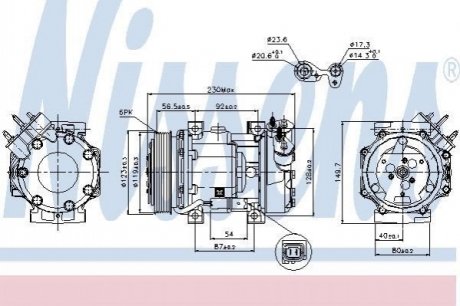 Компресор кондиціонера NISSENS 89076