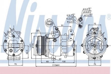 Компресор кондиціонера NISSENS 89037