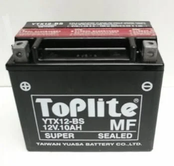 Мотоакумулятор TOPLITE YTX12BS (фото 1)