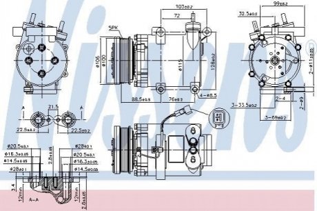 Компресор кондиціонера NISSENS 89327