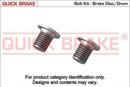 Болт гальмівного диска QUICK BRAKE 11661K (фото 1)