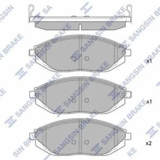 Кт. Гальмiвнi колодки Hi-Q (SANGSIN) SP1392