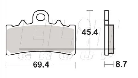Гальмівні колодки SBS 877RS
