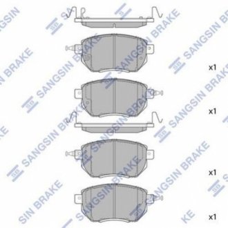 Кт. Гальмiвнi колодки Hi-Q (SANGSIN) SP2107