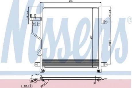 Радiатор кондицiонера NISSENS 940323