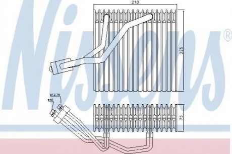 Випарник кондицiонера NISSENS 92176