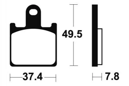 Гальмівні колодки SBS MF 338 (фото 1)