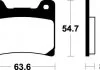 Гальмівні колодки SBS 555LS (фото 1)