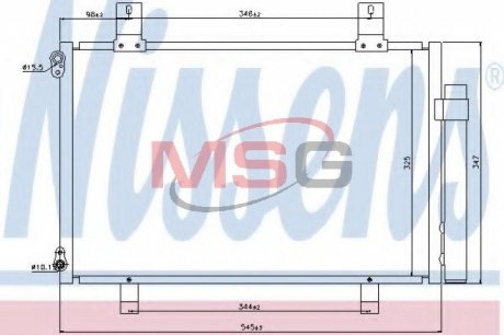 Радiатор кондицiонера NISSENS 940057