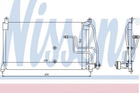 Радiатор кондицiонера NISSENS 94190