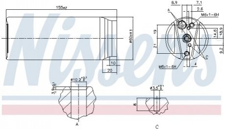 Осушувач кондицiонера NISSENS 95063