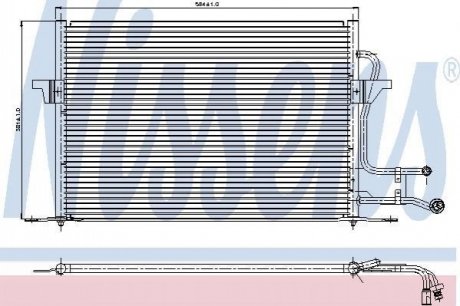 Радiатор кондицiонера NISSENS 94189