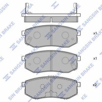 Кт. Гальмiвнi колодки Hi-Q (SANGSIN) SP1054-R