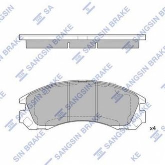 Кт. Гальмiвнi колодки Hi-Q (SANGSIN) SP1523