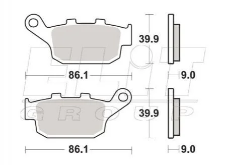 Гальмівні колодки SBS 881LS