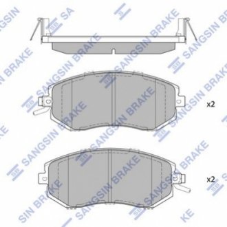 Кт. Гальмiвнi колодки Hi-Q (SANGSIN) SP1553