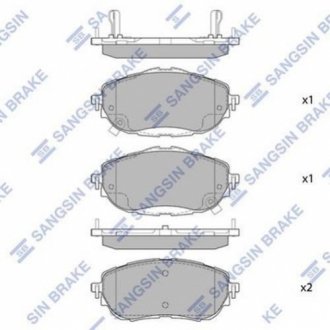 Кт. Гальмiвнi колодки Hi-Q (SANGSIN) SP1700