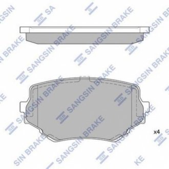 Кт. Гальмiвнi колодки Hi-Q (SANGSIN) SP1535