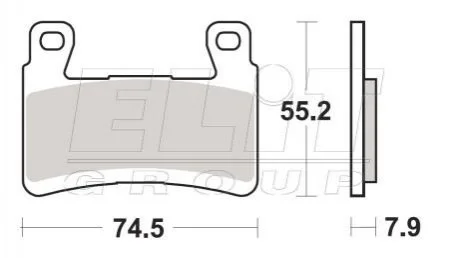 Гальмівні колодки SBS 894HS (фото 1)