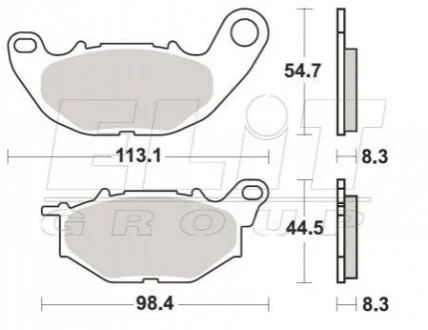 Гальмівні колодки SBS 931HS