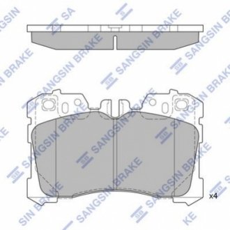 Кт. Гальмiвнi колодки Hi-Q (SANGSIN) SP1496