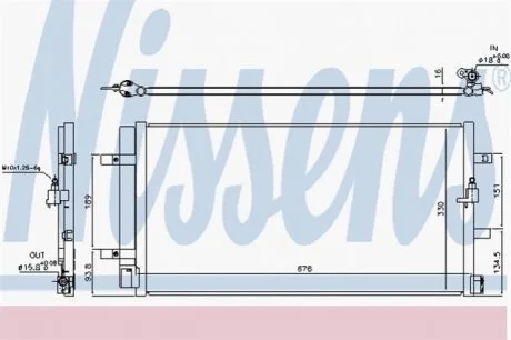 Радиатор кондиционера VAG (пр-во Nissens) NISSENS 940453