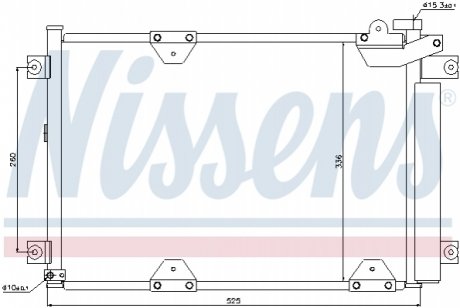 Радiатор кондицiонера NISSENS 94892