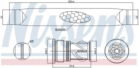 Осушувач кондицiонера NISSENS 95566