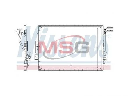 Конденсор кондиционера MERCEDES S-CLASS W 221 (05-) (пр-во Nissens) NISSENS 940137