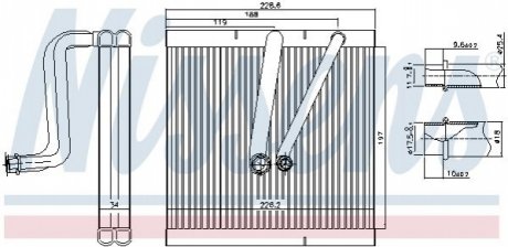 Випарник кондицiонера NISSENS 92321