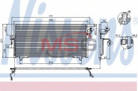 Конденсатор без хладогену NISSENS 94299