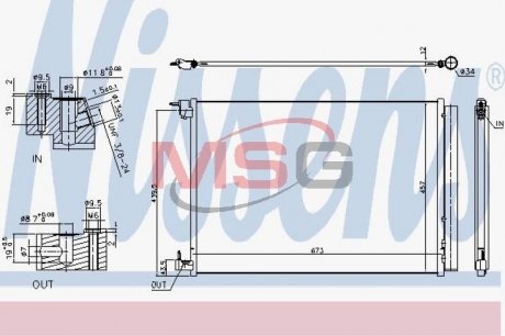 Радiатор кондицiонера NISSENS 940519