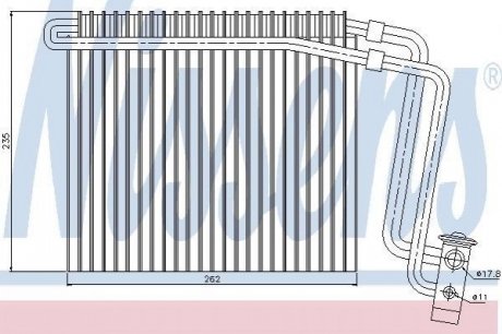 Випарник кондицiонера NISSENS 92248