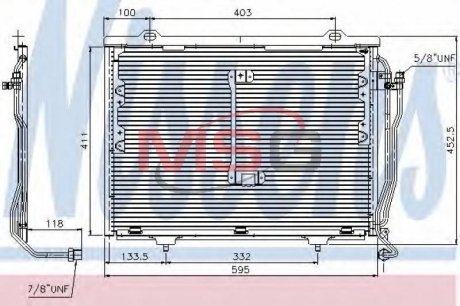 Радiатор кондицiонера NISSENS 94426